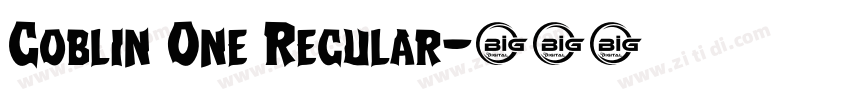 Goblin One Regular字体转换